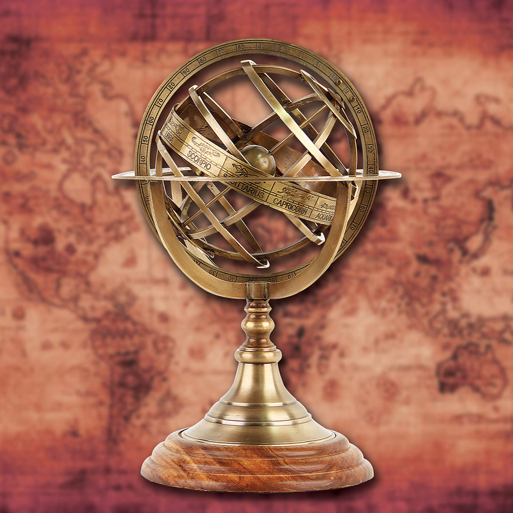 Renaissance Brass Armillary Sphere